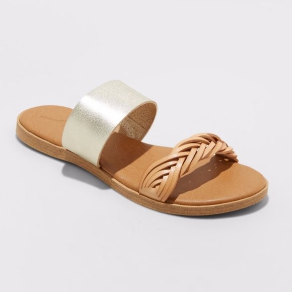Universal Thread Shoes - Universal Thread Torri Two Band Slide Sandal * 6